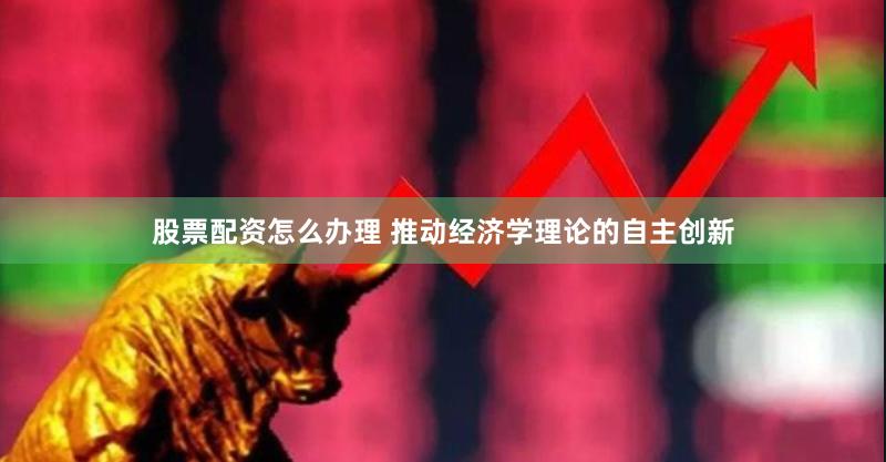 股票配资怎么办理 推动经济学理论的自主创新