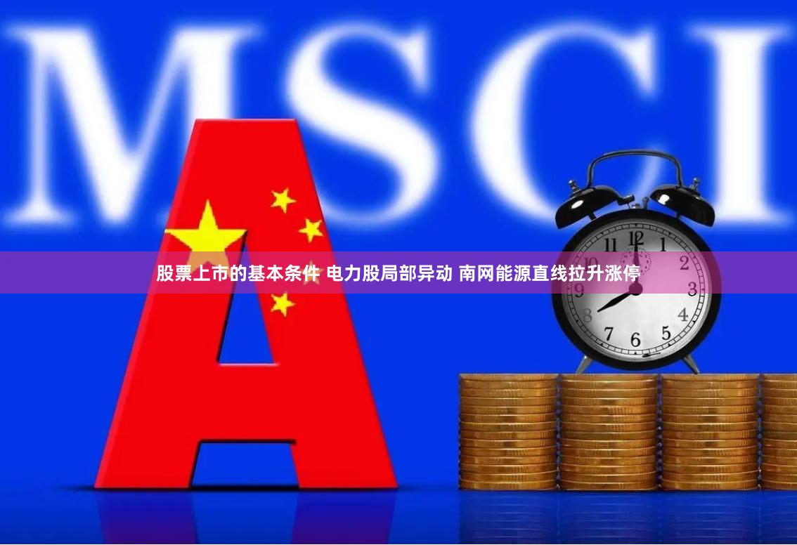 股票上市的基本条件 电力股局部异动 南网能源直线拉升涨停